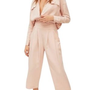 FREE PEOPLE Pink Yasmin Pants ONLY Size 12 CROPPED 100%LYOCELL